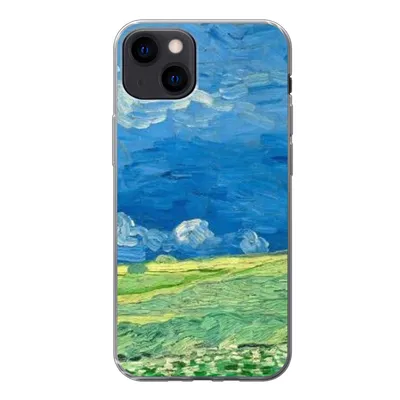 Produktbild von MuchoWow® Handyhülle Schutzhülle Hülle für iPhone 13 Weizenfeld unter Gewitterwolken - Vincent van Gogh Silikon Softcase Handy Hülle - Karteninhaber