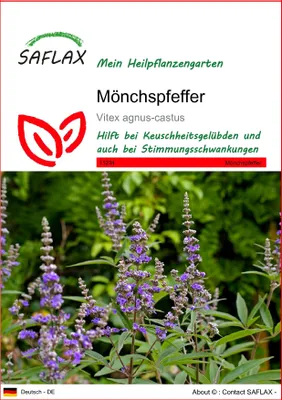 Produktbild von SAFLAX - Heilpflanzen - Mönchspfeffer - 30 Samen - Vitex agnus-castus