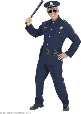 Image de Costume policier - deux-pièces police déguisement de police S - 48/50