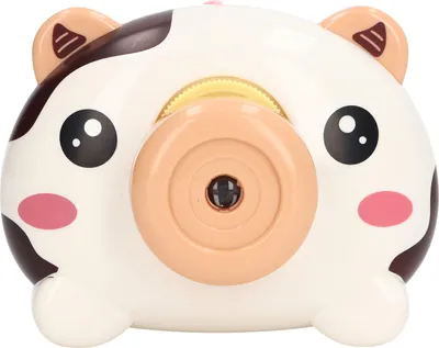 Immagine prodotto di I bambini giocano con una telecamera giocattolo che è una proiezione pedagogica con suoni e luci e un mirino per bambini e bambine.