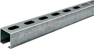 Produktbild von Dalsys Montageschiene 38/40, Schienenkonsole Silber 200cm, Lochschiene, C-Profilschiene, U-Schiene, u.a. zur Bildung von Traversen