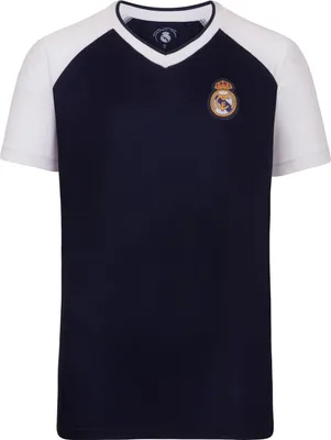 Produktbild von Real Madrid CF - T-Shirt für Jungen, V-Ausschnitt, Polyester GF583 (116) (Marine)