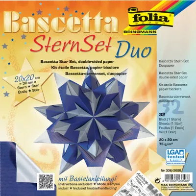 Immagine prodotto di Folia 336/2020 Stella Bascetta - blu/argento, Ø 30 cm
