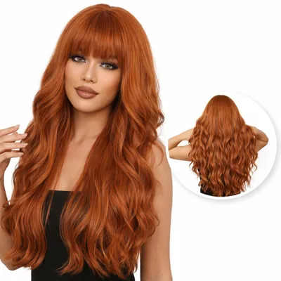Produktbild von SassyGoods® Damenperücke Kupfer - Perücken Damen- 70 cm