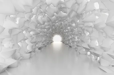 Produktbild von Muralo Fototapete 3D Effekt 416 (B) x 254 (H) cm Vlies Wand Tapete Tunnel Abstraktion Optische Täuschung 3D Optik Wohnzimmer Schlafzimmer moderne Wandbild