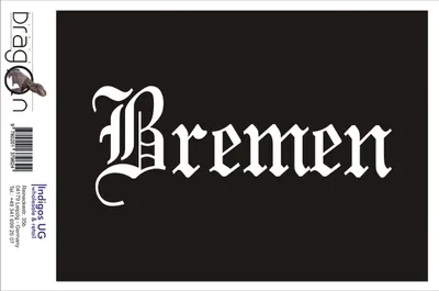 Produktbild von Aufkleber / Autoaufkleber - JDM / Die cut / Auto / OEM - Stadt Bremen - 200x80mm rot - Heckscheibe / Heckscheibenaufkleber