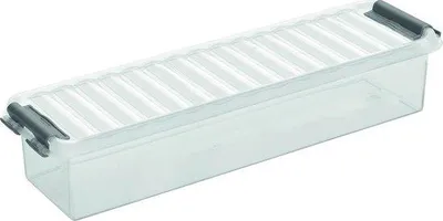 Produktbild von Famanu Aufbewahrungsbox mit Deckel - Transparent, 0,9 Liter, Stapelbar und Nestbar