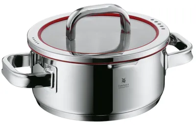 Obrázok produktu pre WMF 0760206380, Červená, Nerezová oceľ, Nerezová oceľ, Nerezová oceľ, Nerezová oceľ, Sklo, Plyn, Indukčná