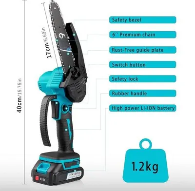 Produktbild von Mini Akku-Säge - Mini Akku-Säge mit Akku - Mini Akku-Säge - Akkusäge - Baumzaag
