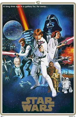 Zdjęcie produktu dla Grupo Erik Star Wars Classic 40 Anniversary One Sheet B Plakat 61x91,5cm.