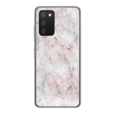 Produktbild von MuchoWow® Handyhülle Schutzhülle Hülle für Samsung galaxy a73 Marmor - Rot - Naturstein Silikon Softcase Handy Hülle - Handyhülle