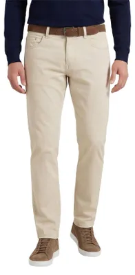 Produktbild von Pierre Cardin Jeans aus Baumwolle in Cremefarbe mit Tapered-Fit