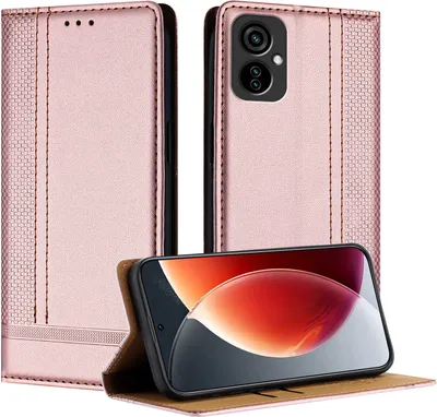 Produktbild von Handyhülle für Tecno Camon 19 Neo Leder Flip Klappbare Schutzhülle mit Standfunktion Pink