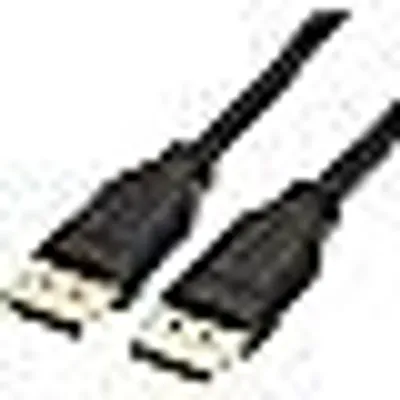Produktbild von 8K DisplayPort-auf-DisplayPort-1.4-Kabel mit einer Videoauflösung von 4K bei 120 Hz, 8K bei 60 Hz, HDR-Unterstützung, 3 m, Schwarz