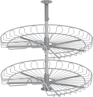 Produktbild von VS COR Wheel Eckschrank-Drehboden 3/4-Kreis Set Classic 720 mm silber