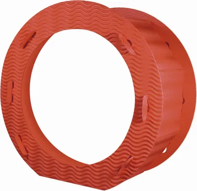 Produktbild von itenga Laternen Rohling rund aus 3D-Wellpappe ROT