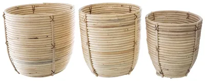 Produktbild von Set aus 3 rattantöpfen d24 25 34cm  - Atmosphera créateur d'intérieur