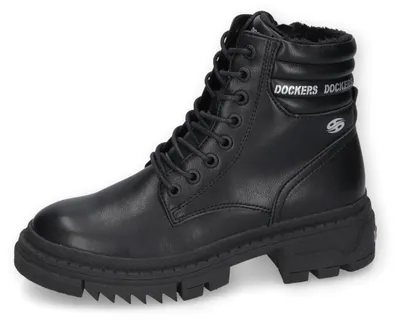 Produktbild von Dockers by Gerli Damen Combat Boots, Frauen Stiefeletten,warm gefüttert,Bootee,B