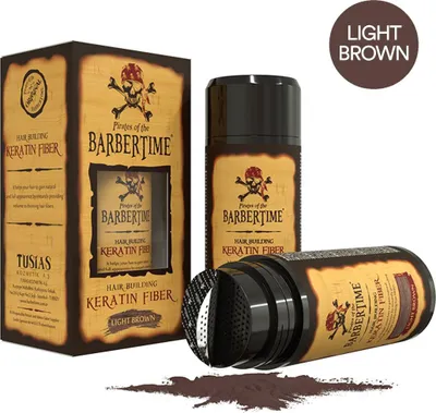 Immagine prodotto di Barbertime fibra di cheratina castano chiaro 21gr.
