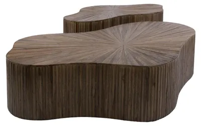Produktbild von AnLi Style Couchtisch Maya Teak XL Shamrock, 2er-Set