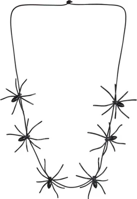 Produktbild von Schwarze Spinnen Halskette 60 cm
