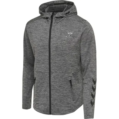 Produktbild von Hummel Hmlaston Zip Hoodie, DARK GREY MELANGE, S, Herren