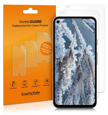 Produktbild von kwmobile 3x Displayschutzfolie kompatibel mit Google Pixel 4a Folie - klare Schutzfolien Set in transparent