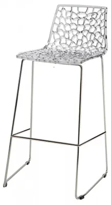 Immagine prodotto di Set 4 sgabelli Spider slitta h74 – Trasparente – Grand Soleil