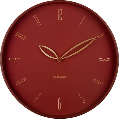 Produktbild von Karlsson - Wanduhr Petals - Roter Ocker - Ø40cm