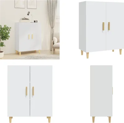 Produktbild von vidaXL Sideboard Weiß 70x34x90 cm Holzwerkstoff - Sideboard - Sideboards - Schrank - Lagerschrank