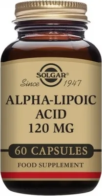 Produktbild von Alpha-Liponsäure Solgar 120 mg (60 Kapseln)