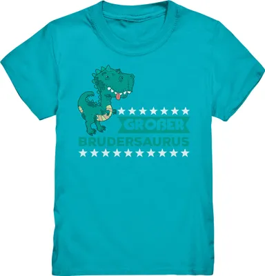 Produktbild von Großer Bruder Dino T-Shirt – Swimming Pool / 152/164 (12-14)