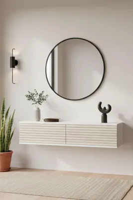Obrázok produktu pre Skye Decor, Kvalitná komoda (kód pre rodičov) – biela a travertín, 120 cm, moderný štýl