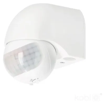Productafbeelding van Kobi PIR-bewegingsmelder - Wandmontage - 180 graden - IP44 - Bereik 12 meter - 230V - Wit