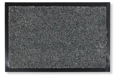 Obrázok produktu pre Protisklzová podlahová rohož antracitovej farby, 80 x 120 cm, vhodná na vnútorné aj vonkajšie použitie