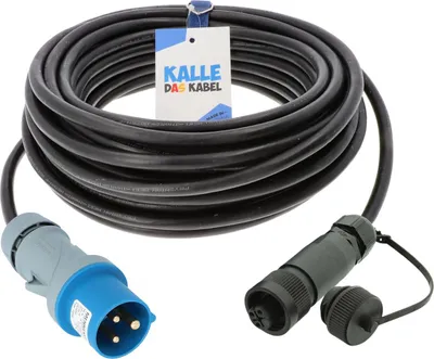 Produktbild von Kalle Landanschlusskabel CEE 230V 16A 2,5mm² Philippi Kupplung RS692 IP44 10 Meter