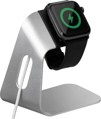 Image de Eko, station de recharge moderne et robuste pour Apple Watch en acier, argenté