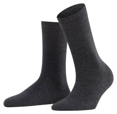 Immagine prodotto di Calzini da donna Softmerino – Grigio antracite melange – Taglia 35-36