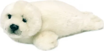Produktbild von WWF Plüschtier Robbe (weiß, 24cm) lebensecht Kuscheltier Stofftier Seal