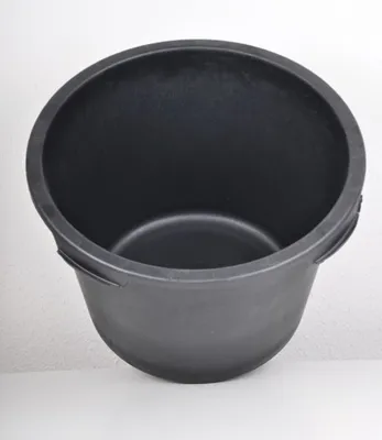 Zdjęcie produktu dla 1x-3x-5x-10x wiadro budowlane 40 l okrągłe czarne, Zestaw:1x