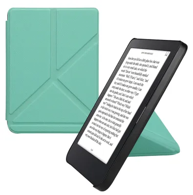 Produktbild von kwmobile Schutzhülle für Kobo Clara 2E / Tolino Shine 4 Hülle - Kunstleder Case - eReader Klapphülle mit Auto Sleep Funktion - Cover mit Ständer -