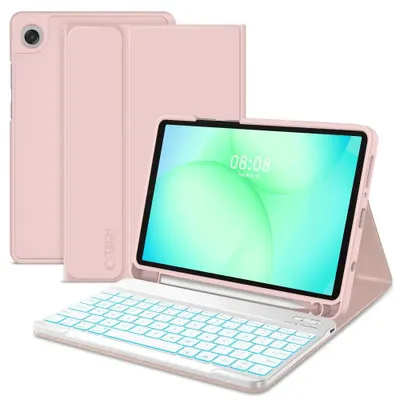 Zdjęcie produktu dla Tech-Protect Sc Pen + klawiatura Galaxy Tab A9 / A11 8,7 X110 / X115 / X133 / X135 Różowy