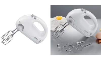 Immagine prodotto di Miscelatore manuale SEVERIN HM 3827 200 Watt bianco/grigio
