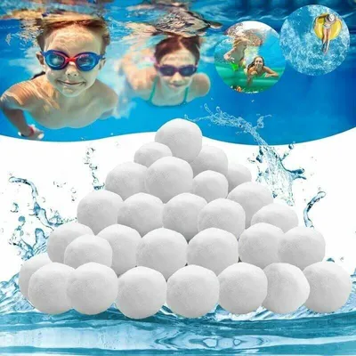 Produktbild von Filterbälle, 800 g wiederverwendbarer Filterball für Schwimmbäder, Ersatz für den Filtersand für Schwimmbäder, geeignet für Filtersysteme für Schwimmbäder,
