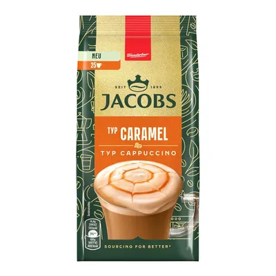 Zdjęcie produktu dla Jacobs kawa rozpuszczalna cappuccino karmelowa opakowanie 360g