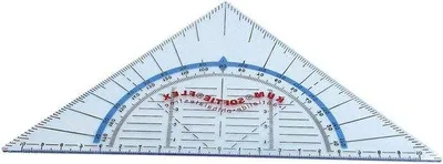 Produktbild von Flexibler Geodriehoek-Meßstab - Nauwkeurige Zeichnung - Flexibel - 16 cm - Transparent