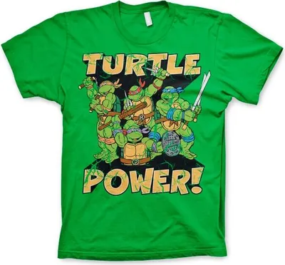 Produktbild von TMNT - Turtle Power! T-Shirt - Medium - Green