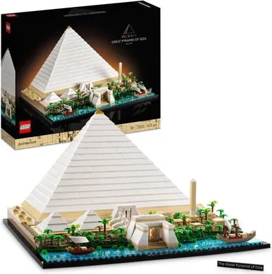Immagine prodotto di LEGO Architecture 21058 La Grande Piramide di Giza, set di costruzione, modello da assemblare, monumento mondiale, decorazione