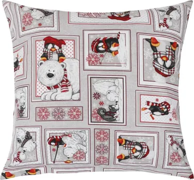 Obrázok produktu pre Vianočný vankúš - 40x40 cm - biely