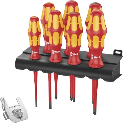 Produktbild von Schraubendreher-Satz Kraftform VDE/7 Heavy Metal 2 (rot/gelb, 7-teilig)